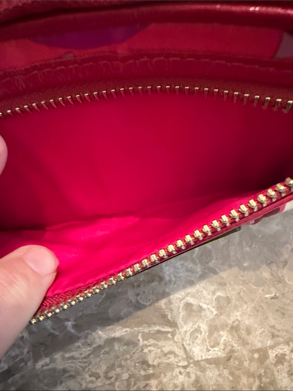 Coach NWOT Poppy Pink and Purple Signature C Large Wallet with Wristlet Strap - Picture 14 of 16